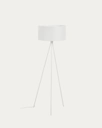 Ikia floor lamp in metal with white finish