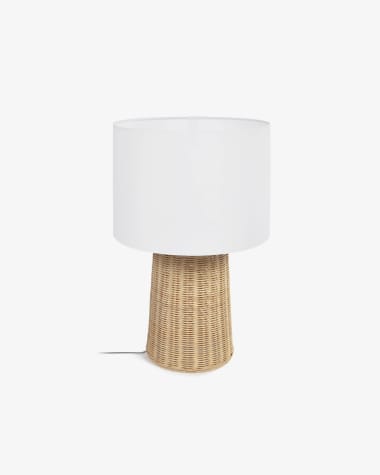 Kimjit table lamp in rattan with natural finish1