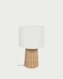 Kimjit table lamp in rattan with natural finish