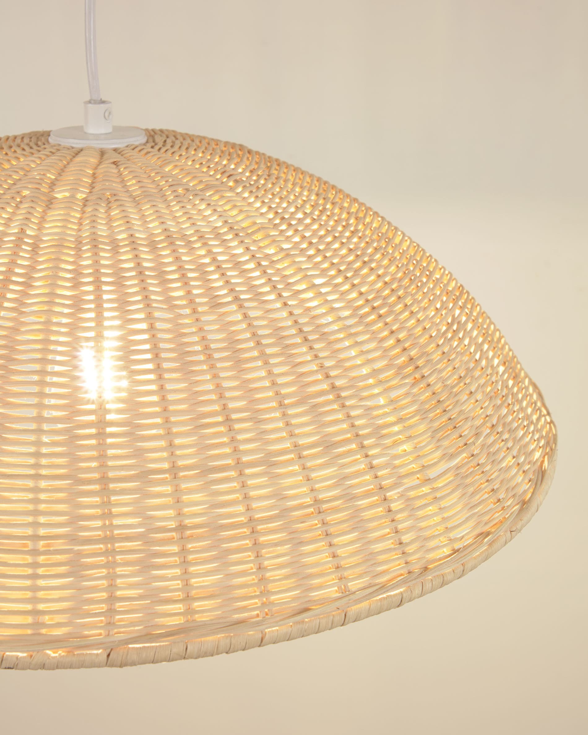 Rattan ceiling online fixture