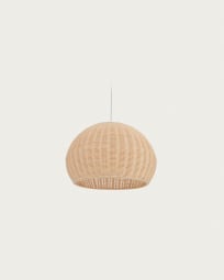 Pantalla para lámpara de techo Deyarina de ratán con acabado natural Ø 45 cm