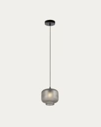 Cristabel ceiling light in grey glass