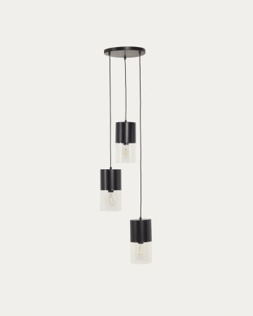 Flexa Deckenlampe aus Metall schwarz