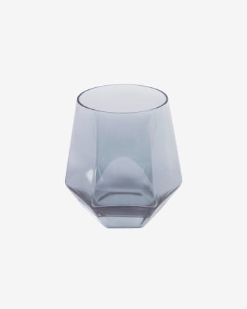 Bicchiere Lukina vetro grigio scuro