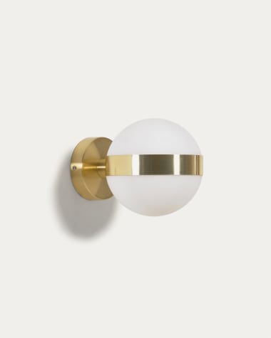 Anasol metal wall sconce with gold finish