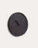 Zakie round wall clock in solid acacia wood with black finish Ø 30 cm