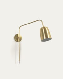 Audrie wall light in metal with brass finish