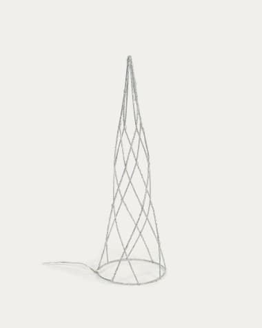 Shirly light-up tree cone in grey