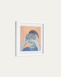 Πίνακας Ebere, αγόρι με πορτοκάλια, πολύχρωμος, 40 x 40 εκ