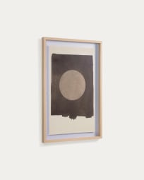 Obraz Naira okrągły w kolorze czarnym 60 x 90 cm