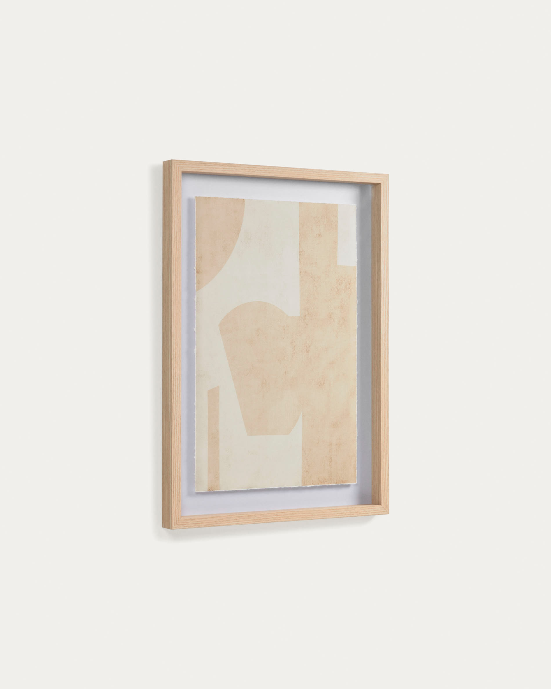 Nannete picture with geometric shapes in beige 50 x 70 cm | Kave Home