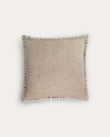 Augustina brown cushion cover 45 x 45 cm