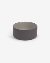 Thianela small porcelain bowl in grey