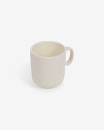 Tasse à café Roperta en porcelaine beige