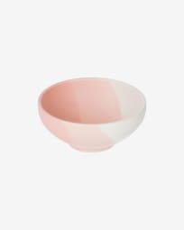 Bol pequeño Sayuri de porcelana rosa y blanco