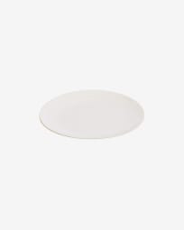 Taisia porcelain dessert plate in white