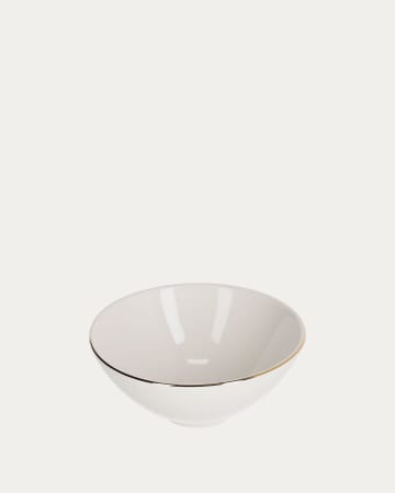 Bol Taisia en porcelaine blanc petit format