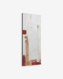 Winona canvas in white, red and gold 50 x 120 cm