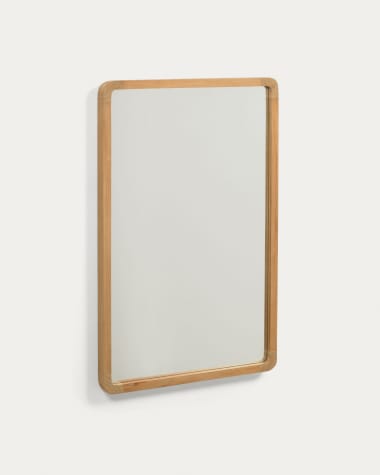 Armario con espejo de baño Plubia de madera maciza de teca 50 x 70