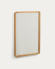 Miroir Shamel en bois de teck 45 x 70 cm