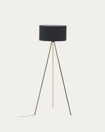 Vloerlamp Ikia metaal met messing finish