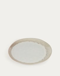 Sheilyn flacher Teller beige