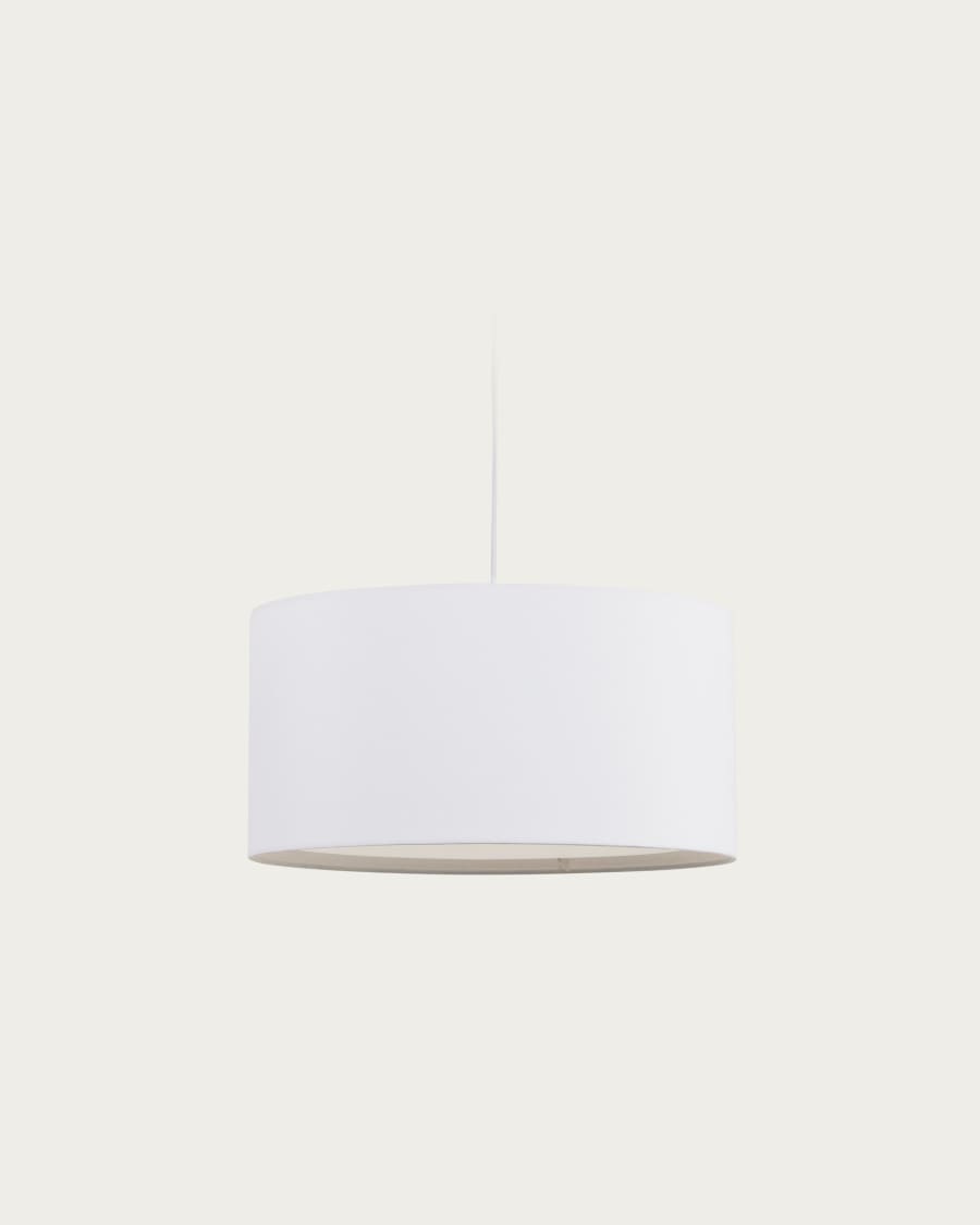 Knooppunt invoer spuiten Lampenkap voor hanglamp Santana wit met witte diffuser Ø 40 cm | Kave Home