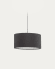 Plafoniera per lampada Santana grigia con diffusore bianco Ø 40 cm