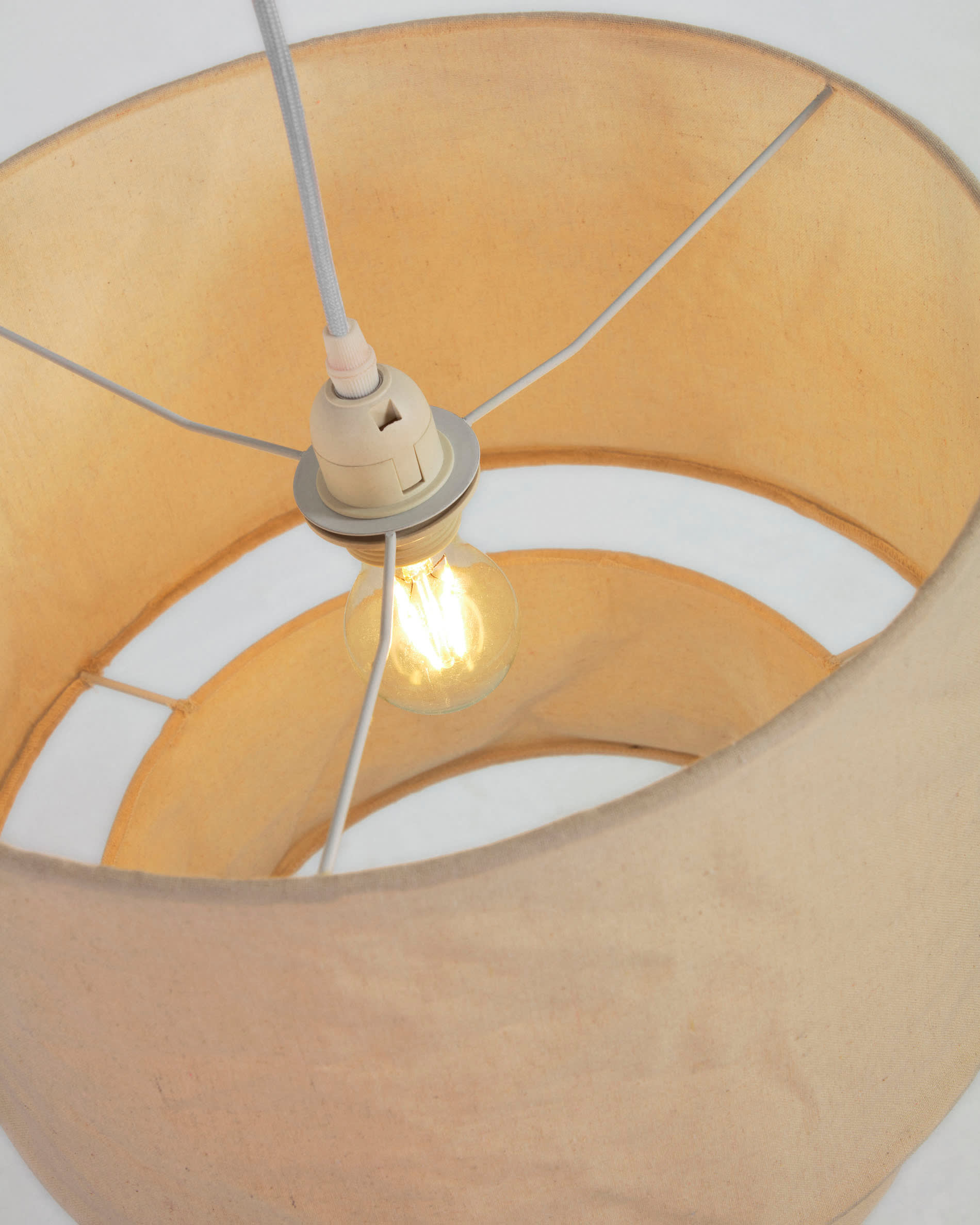 linen ceiling lamp shade