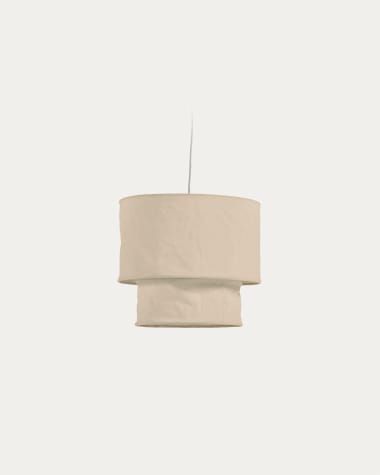 Mariela ceiling lamp shade in linen with beige finish Ø 40 cm