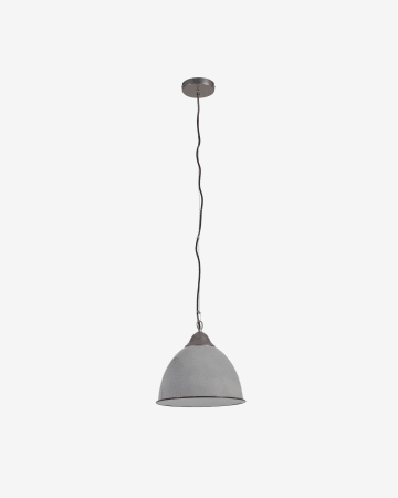 Neus ceiling lamp in metal with a grey finish