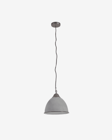 Lámpara de techo Neus de metal con acabado gris