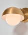 Lonela wall lamp in metal with brass finish