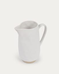 Pot Ryba en céramique blanche et marron