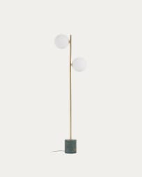 Lonela table lamp in marble with green finish