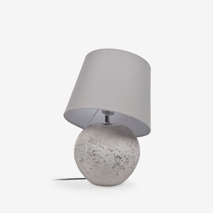 Marcela Tischlampe aus grauem Finish Kave | Keramik Home® mit