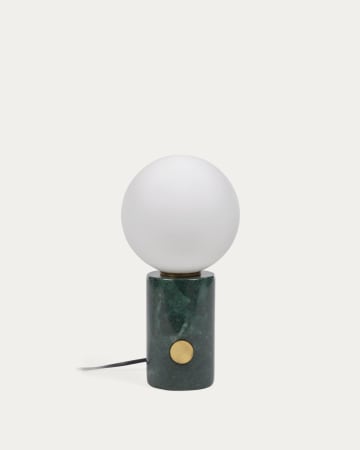 Lonela table lamp in marble with green finish