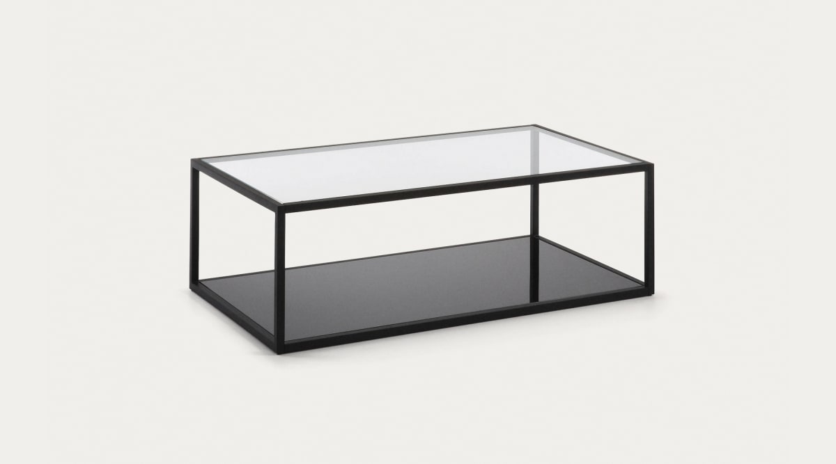 Table basse rectangulaire Blackhill 110 x 60 cm noir | Kave Home®