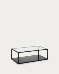 Blackhill black rectangular coffee table 110 x 60 cm