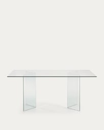 Burano Tisch aus Glas 180 x 90 cm