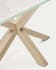 Τραπέζι Argo, λευκή πορσελάνη, πόδια από ατσάλι σε εφέ ξύλου, 200 x 100 εκ