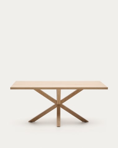 Argo table 180 cm natural melamine wood effect legs
