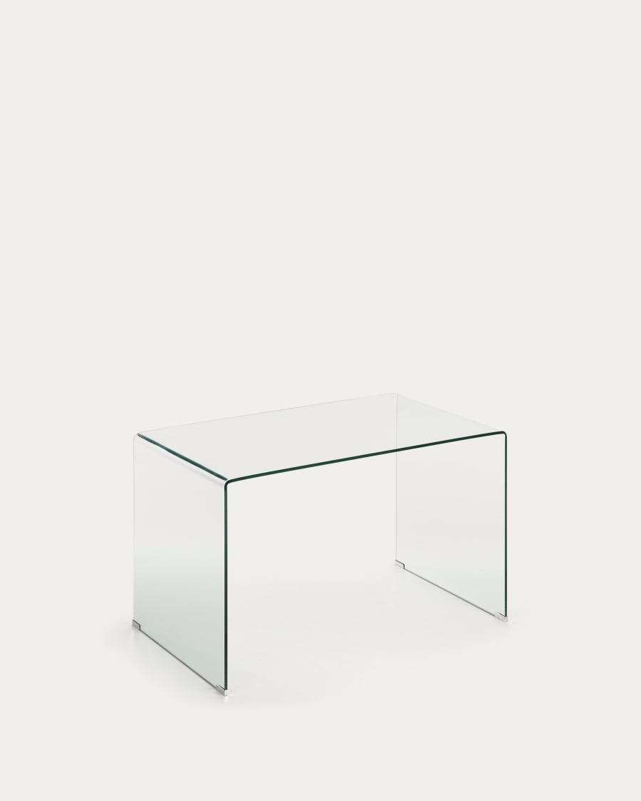 Lezen Compliment Alexander Graham Bell Burano glazen bureau 125 x 70 cm | Kave Home