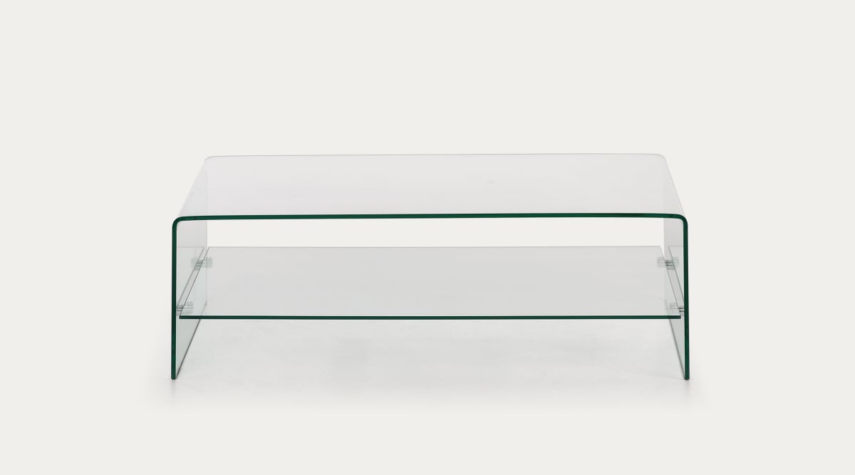 Table basse Burano en verre 110 x 55 cm | Kave Home®