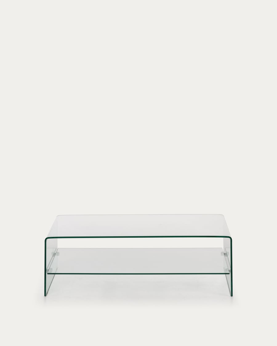 Actuator Allerlei soorten Noord Amerika Burano glazen salontafel 110 x 55 cm | Kave Home