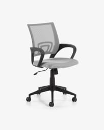Rail grey office chair