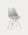 Ralf grey chair with metal legs