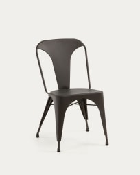 Malira steel chair in black