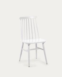 Καρέκλα Tressia DM και λευκό λακαρισμένο μασίφ ξύλο καουτσούκ