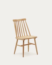 Καρέκλα Tressia DM και φυσικό λακαρισμένο μασίφ ξύλο καουτσούκ